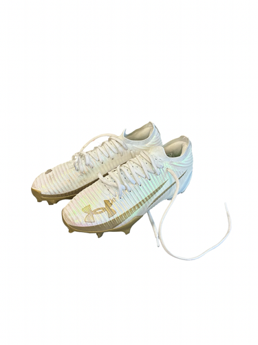 Used Under Armour Adult FB Cleats White Senior 9.5 11682-S000139090