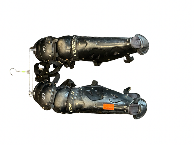 Used FORCEE Catchers Leg Guards Black Adult 11682-S000139007