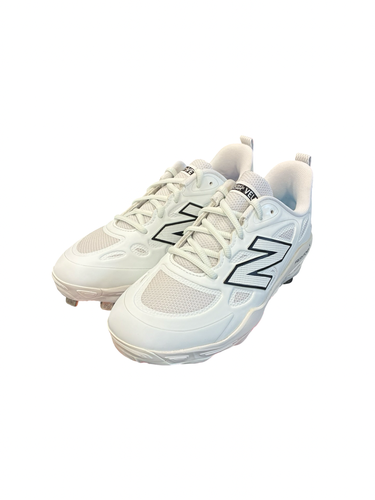 Used New Balance FRESH FOAM CLEATS BB/SB Cleats White Junior 06 11682-S000138259