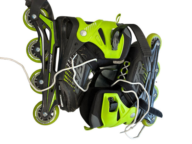 Used Bladerunner ADJUSTABLE Senior Rec Fitness Skates Green Adjustable 11682-S000138394