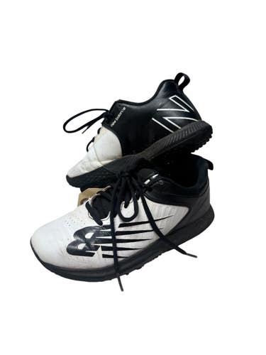 Used New Balance FUELCELL FUSE V3 TURF BB/SB Cleats Black And White Junior 05.5 11835-S000212229