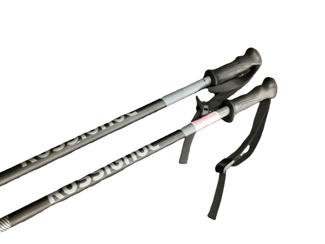 Used Rossignol TACTIC GREY BLUE Mens DH Ski Pole Black 125 cm / 50 in 11613-S000188098