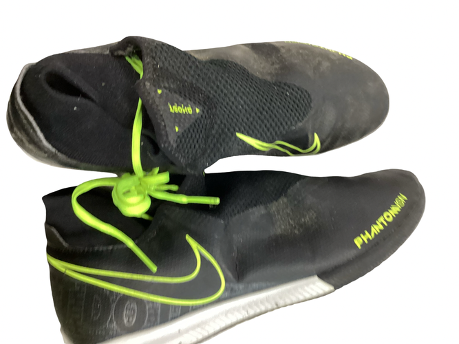 Used Nike PHANTOM Soccer Indoor Shoes Black Senior 8.5 11613-S000188159