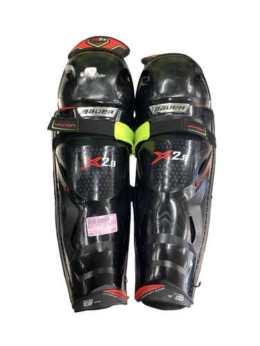 Used Bauer VAPOR X 2.9 Senior Shin Guards Black 16" 11613-S000180539