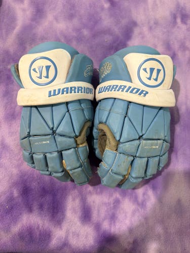 Blue Large Warrior Evo Lacrosse Gloves (Used)