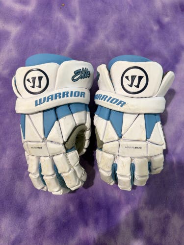 White Large Warrior Evo Lacrosse Gloves (Used)