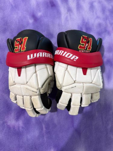 White Small Warrior Evo Lacrosse Gloves (Used)