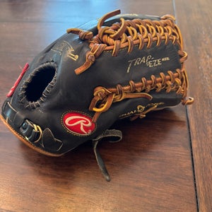 Rawlings Heart of the Hide PRO601DC Trap-Eze RH Outfield Baseball Glove 12.75"