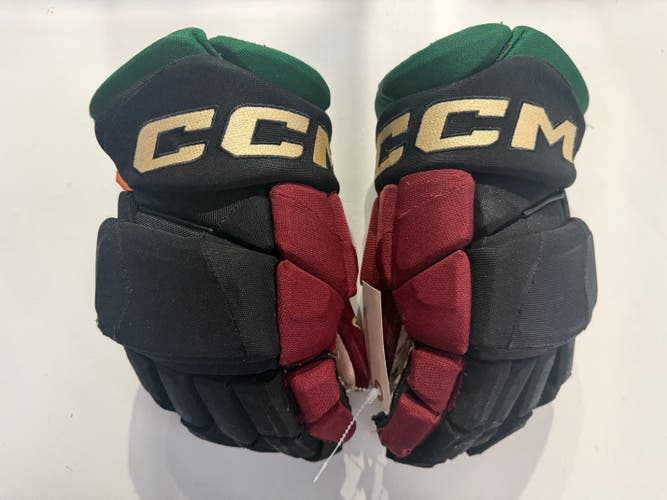 Coyotes CCM JetSpeed FT1 Gloves 14" Coyotes Pro Stock (Used)