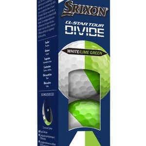 Srixon Q-Star Tour Divide Golf Balls (White/Green, 3pk) 1 Sleeve 2026 NEW