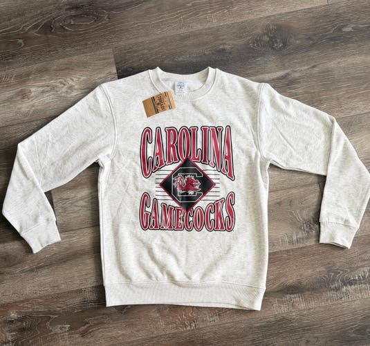 South Carolina Gamecocks Men’s Crewneck Fleece Sweatshirt Ash Gray M NWT