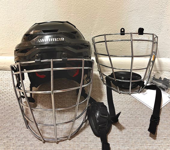 Warrior Adjustable Box Helmet with Fatboy Facemask