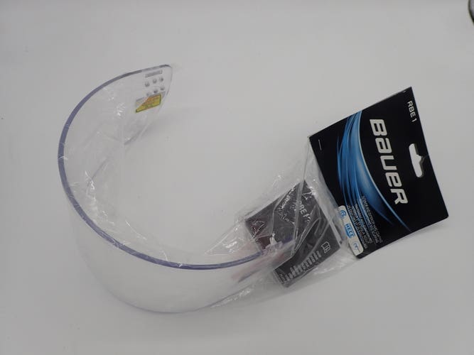 New Bauer RBE I Visor Half Shield Clear - NWT