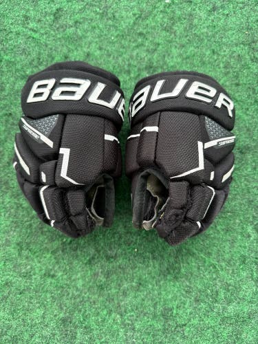 Black Youth Bauer Supreme Mach Gloves 8" (Used)