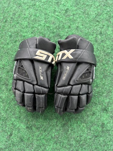 Black Small STX Cell IV Lacrosse Gloves (Used)