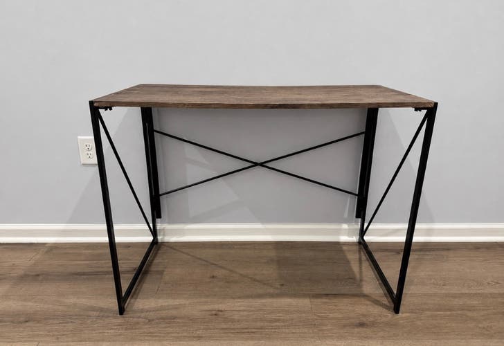 Coavas Portable Folding Table – Brown/Black – 40”