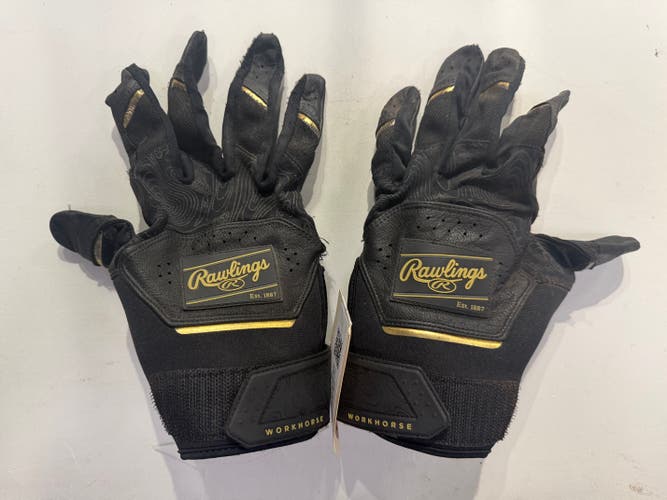 Adult Rawlings Workhorse Batting Gloves (Used)