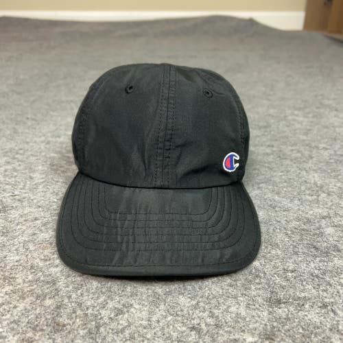 Champion Mens Hat Cap Adjustable Black Logo Sports Casual Everyday Spellout