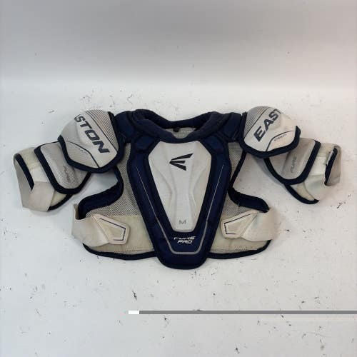 Easton Pure Pro Hockey Shoulder Pads, Blue/White, Junior Medium