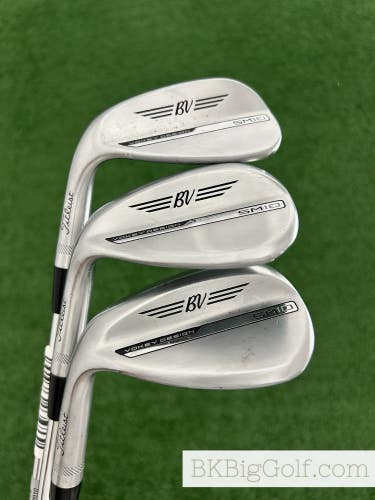 LH Titleist Vokey SM10 Chrome 3 Wedge Set (52, 56, & 60 Degrees)