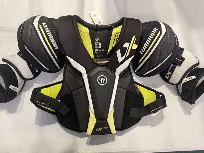 Large Senior Warrior ALPHA LX PRO Shoulder Pads (Used)