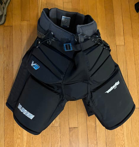 Senior Medium Vaughn Velocity V9 XFP Hockey Goalie Pants with suspenders (Used)
