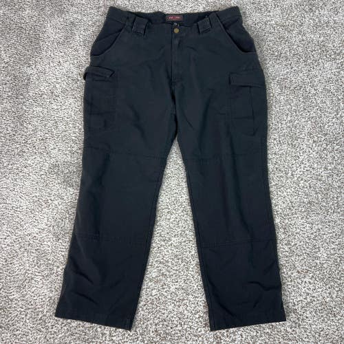 TRU SPEC Pants Mens 38 Black Tactical Ripstop Cargo Work Utility Pockets Gorp