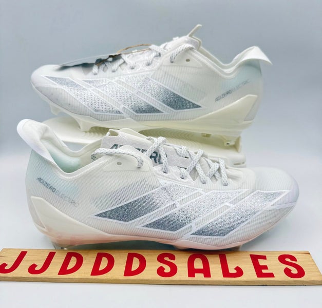 Adidas Adizero Electric Football Cleats White Silver Chrome IE6286 Men’s Sz 9
New Without Box