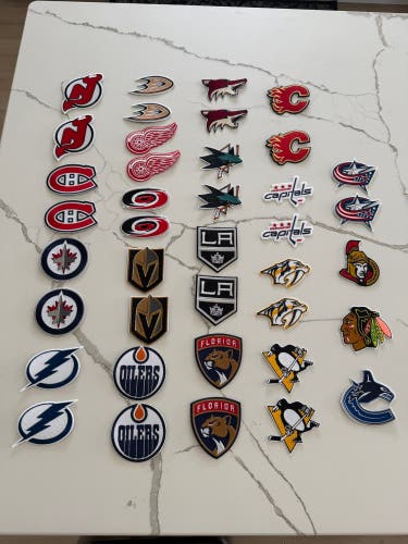 NHL Iron On Patches
