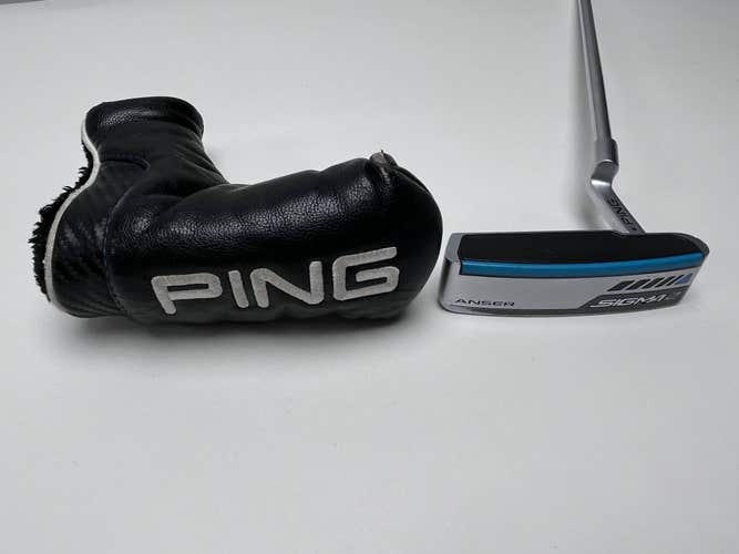 Ping Sigma 2 Anser Putter 36" SuperStroke Flatso 1.0 Black Dot Mens RH HC