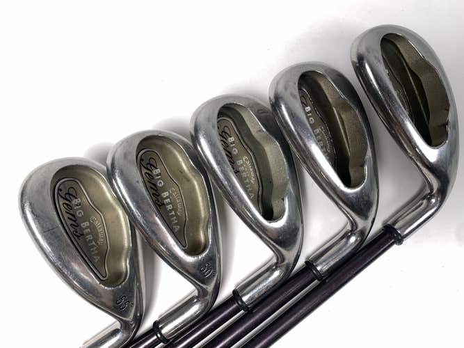 Callaway Big Bertha 2004 Iron Set 8-PW+GW+SW Big Bertha Gems 65i Ladies RH