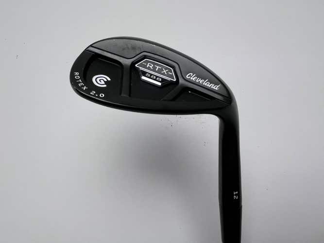 Cleveland 588 RTX 2.0 CB Black Satin Lob Wedge LW 58* 12 DG Wedge RH