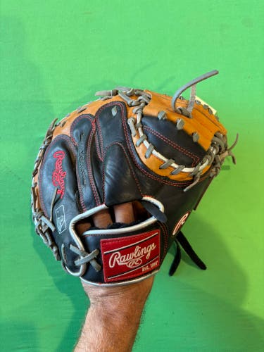 Black Rawlings R9 RH Catcher's Baseball Glove 32"