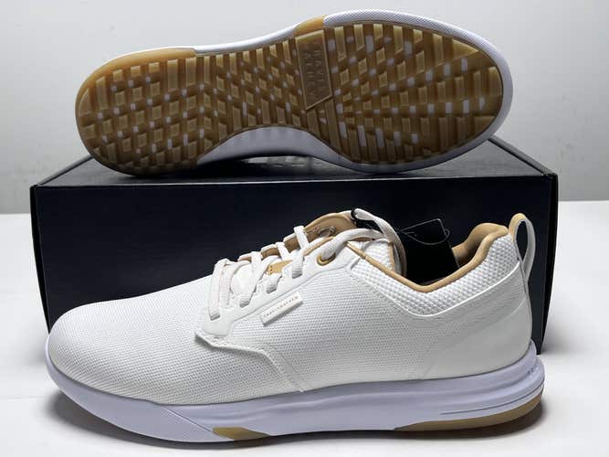 Travis Mathew The Daily Pro Hybrid Golf Shoes White Gum Mens 10 (1MAA224 1WGM)