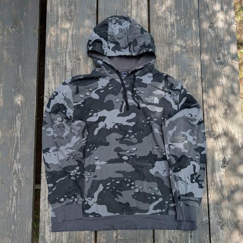 The North Face Camo Pullover Hoodie Men's XXL Grey Camouflage Gorpcore