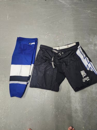 Tampa Bay Lightning retro set: Pant Upper and Socks L