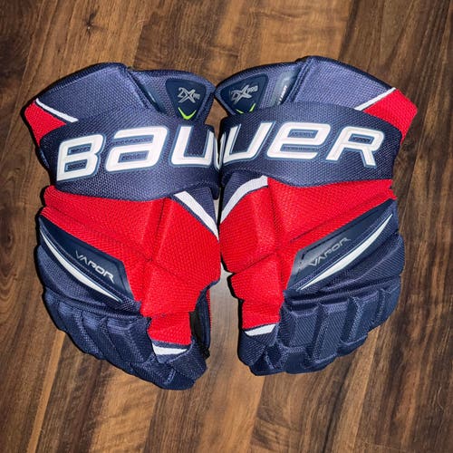 Bauer Vapor 2X Pro Hockey Gloves 13" (New) - Navy & Red