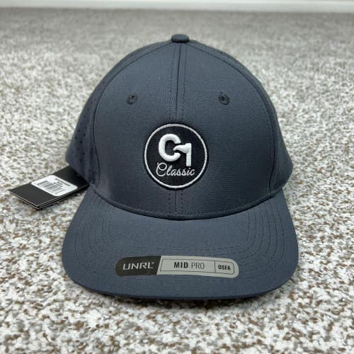 UNRL Hat Cap Snap Back Mens One Size Gray C1 Classic Mid Pro Athletic Sport Golf