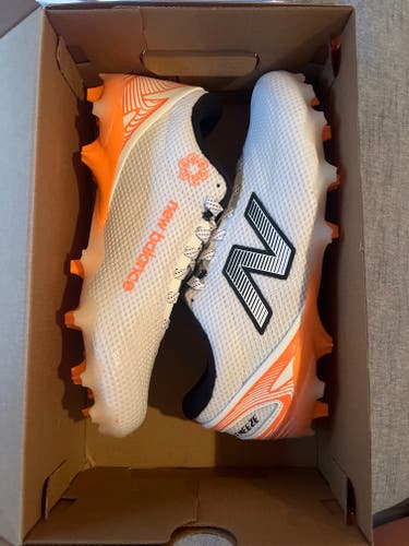 Orange Unisex Size M 9.0 (W 10.0) Adult New Balance Low Top Molded Cleats (New)