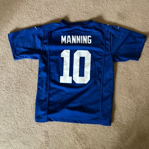 NY Giants, Manning #10 blue NFL football jersey, (like new)