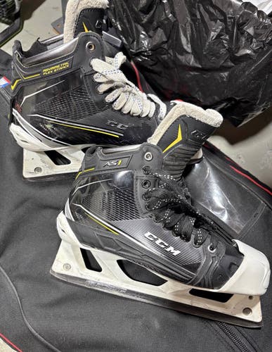 CCM Super Tacks AS1 Hockey Goalie Skates Regular Width 10.5 (Used)