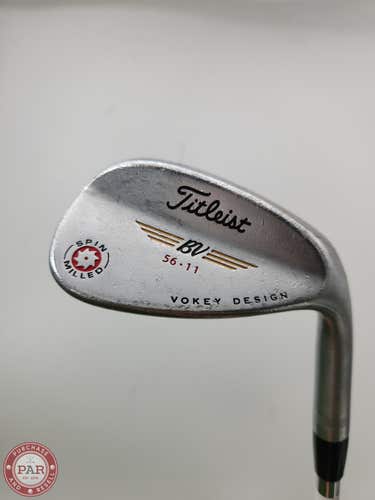 2009 TITLEIST VOKEY SPIN MILLED CHROME WEDGE 56*/11 WEDGEFLEX VOKEY STOCK 35" GO