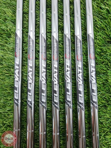 TRUE TEMPER ELEVATE MPH IRON SHAFT SET STIFF 95G .355 TIP GOOD