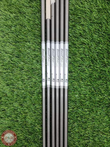 AEROTECH STEELFIBER I95 IRON SHAFT SET STIFF 95G .355 TIP VERYGOOD