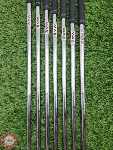 KBS MAX MT 85 IRON SHAFT SET STIFF 85G .370 TIP VERYGOOD