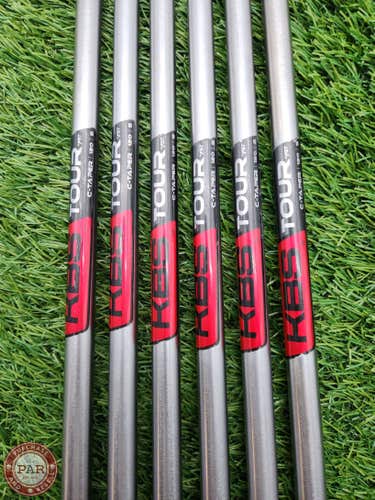 KBS TOUR CTAPER 120-S IRON SHAFT SET STIFF 120G .355 TIP GOOD