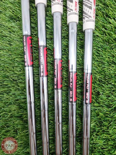 KBS TOUR FLT 120-S IRON SHAFT SET STIFF 120G .355 TIP GOOD