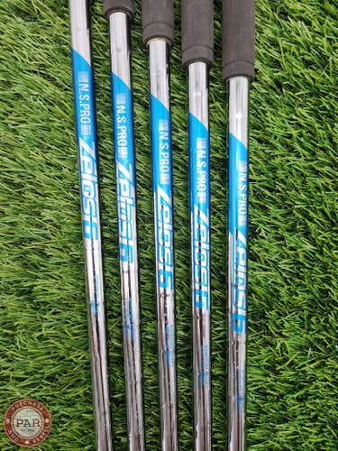 NIPPON NSPRO ZELOS 6 IRON SHAFT SET REGULAR 68.5G .370 TIP GOOD