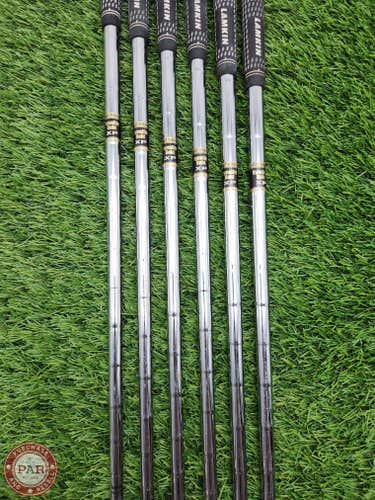 TRUE TEMPER DYNAMIC GOLD XP S300 IRON SHAFT SET STIFF 115G .350 TIP VERYGOOD