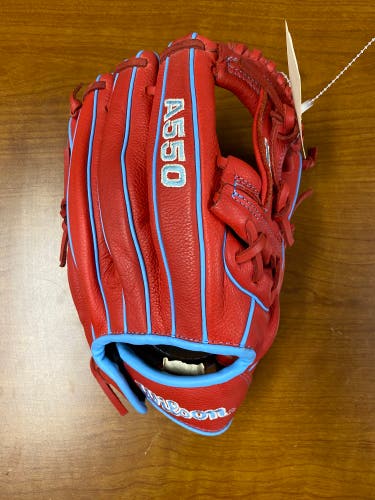 Red Wilson A550 RH Baseball Glove 11.5" (Used)